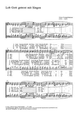 Walter: Allein auf Gottes Wort will ich; Gumpelzhainer: Lob Gott getrost