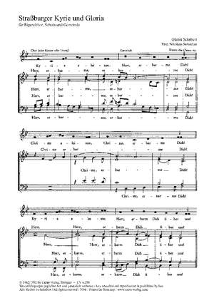 Schubert: Straßburger Kyrie und Gloria