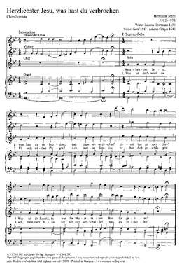 Stern: Herzliebster Jesu, was hast du verbrochen