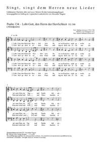 Psalm 134: Lobt Gott, den Herrn