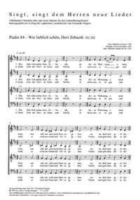 Psalm 84: Wie lieblich schön, Herr Zebaoth