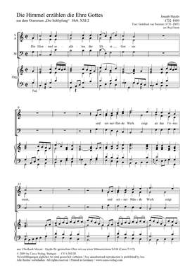 Haydn: Die Himmel erzählen die Ehre Gottes (CDur)
