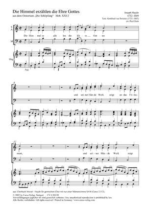 Haydn: Die Himmel erzählen die Ehre Gottes (C-Dur)