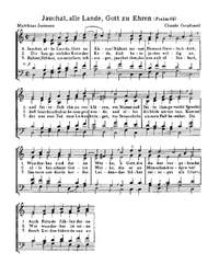 Goudimel: Jauchzt, alle Lande; Wagner: Es woll Gott