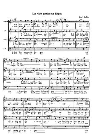 Boßler: Lob Gott getrost mit Singen (GDur)