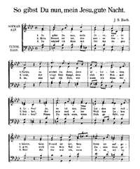 Bach, JS: So gibst du nun; Janus: Du großer Schmerzensmann