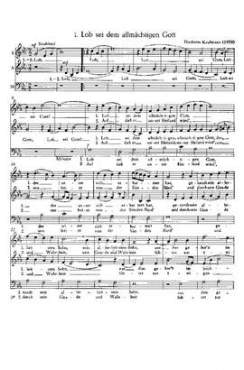 Kaufmann: Ein Kind geborn zu Bethlehem; Lob sei dem allmächtigen Gott