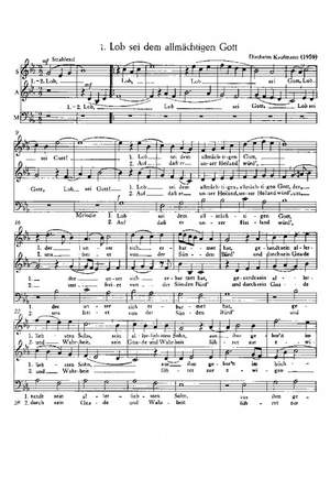 Kaufmann: Ein Kind geborn zu Bethlehem; Lob sei dem allmächtigen Gott