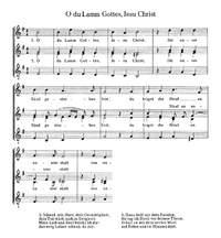 Lechner: O Welt, sieh hier dein Leben; Staden: O du Lamm Gottes; Praetorius: Erstanden ist der heilige Christ