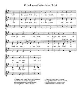 Lechner: O Welt, sieh hier dein Leben; Staden: O du Lamm Gottes; Praetorius: Erstanden ist der heilige Christ