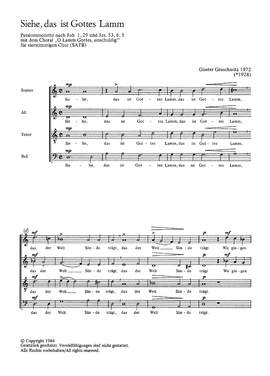 Gruschwitz: Siehe, das ist Gottes Lamm