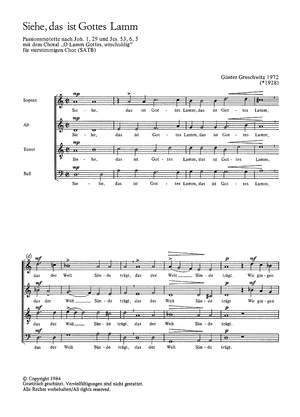 Gruschwitz: Siehe, das ist Gottes Lamm