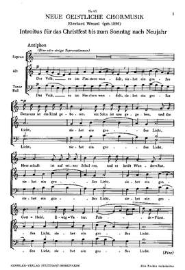 Wenzel: Das Volk, so im Finstern wandelt (Op.102)