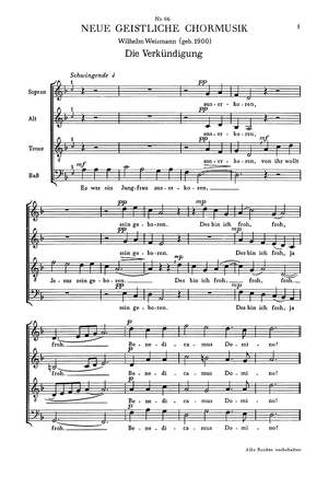 Weismann: Die Verkündigung (dMoll)