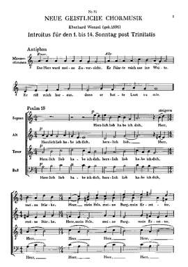 Wenzel: Herzlich lieb habe ich dich (Op.113)