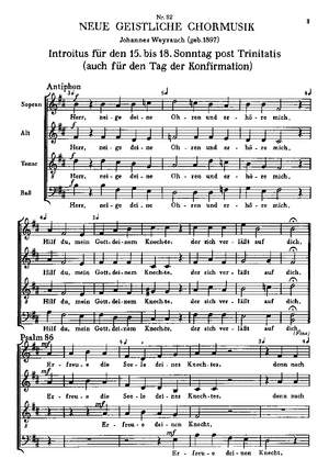 Weyrauch: Herr, neige deine Ohren (hMoll)