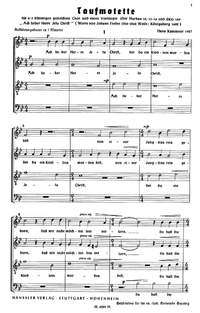 Kammeier: Taufmotette (gMoll)