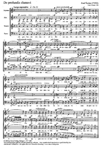 Swider: De profundis clamavi