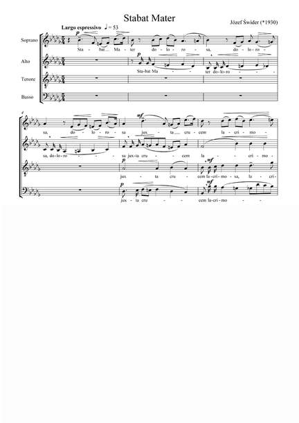 Swider: Stabat mater