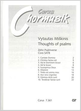 Miskinis: Psalmverse. Thoughts of Psalms