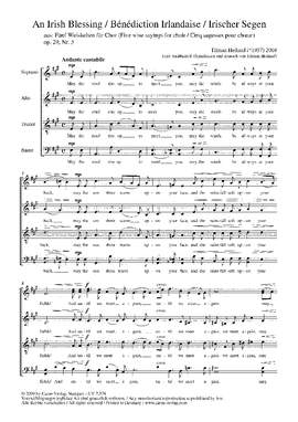 Heiland: Irischer Segen (Op.29 no. 5; ADur)