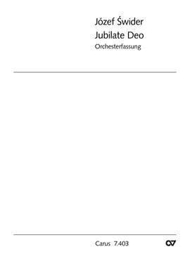 Swider: Jubilate Deo (GDur)