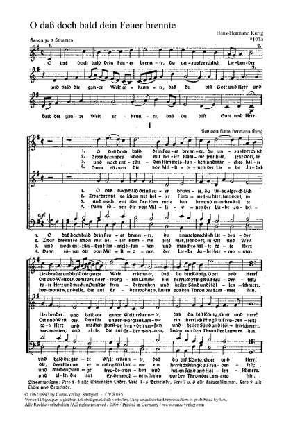Kurig: Fünf Kirchenliedsätze