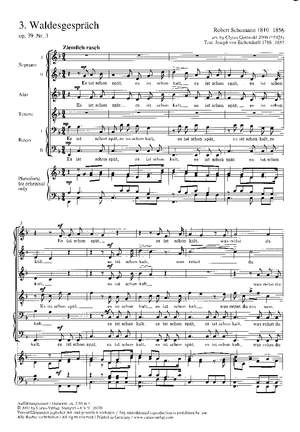 Schumann/Gottwald: Mondnacht; Waldesgespräch