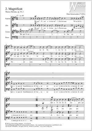 Kiesewetter: Magnificat (Op.59,2)