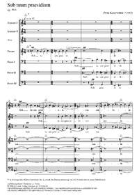 Kiesewetter: Sub tuum praesidium (Op.593)