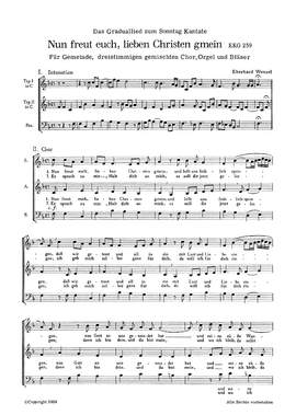 Wenzel: Nun freut euch, lieben Christen gmein (Op.1207 no. 1; FDur)