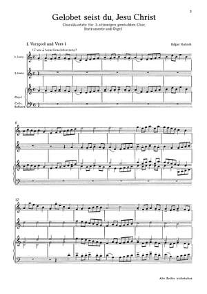Rabsch: Gelobet seist du, Jesu Christ (mixolydisch)