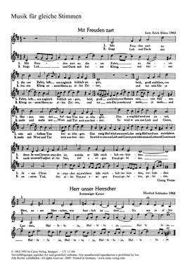 Acht Chorsätze für Kinderchor von Albrecht, Ehlers, Neubert, Kretzschmar, Schlenker und Tzschoppe