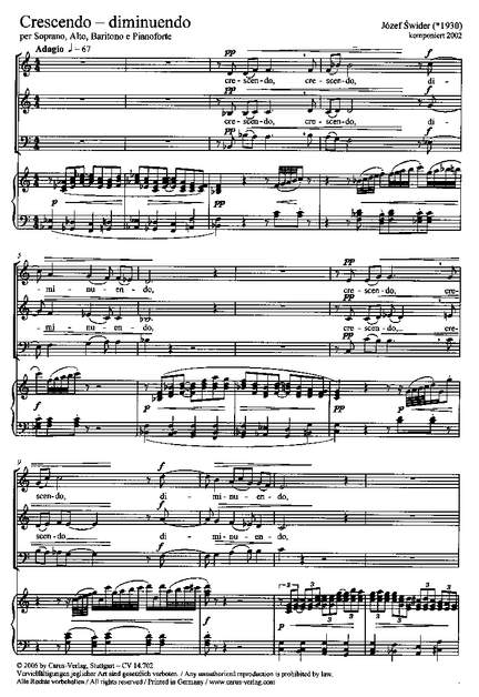 Swider: Crescendo  diminuendo