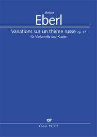 Eberl: Variations sur un thème russe für Violoncello und Klavier (Op.17)