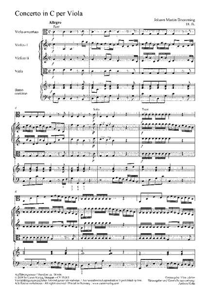 Doemming: Concerto in C
