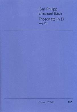 Bach, CPE: Triosonate in D (Wq 151; DDur)