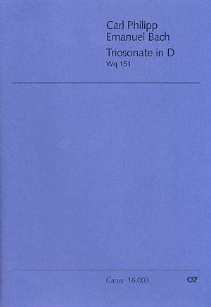 Bach, CPE: Triosonate in D (Wq 151; DDur)