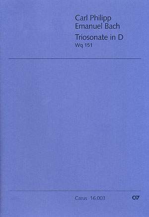 Bach, CPE: Triosonate in D (Wq 151; D-Dur)