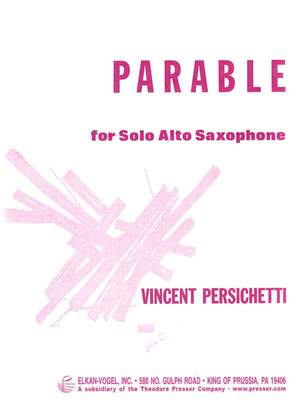 Persichetti: Parable XI, Op.123 (alto)