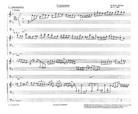 Bethke: Triptychon (Op.1)
