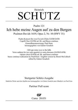 Schütz: Ich hebe meine Augen auf zu den Bergen (SWV 31 (op. 2 no. 10); dorisch)