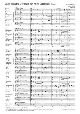 Schütz: Zion spricht (SWV 46 (op. 2 no. 25); dorisch)