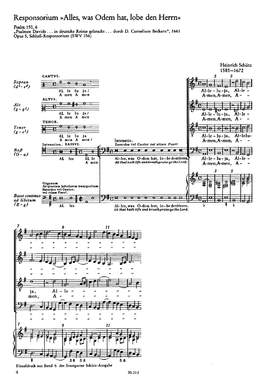 Schütz: Alles, was Odem hat + Psalm 117