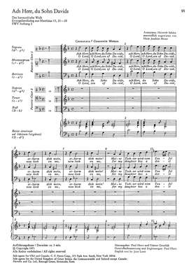 Schütz: Ach Herr, du Sohn Davids (SWV Anh. 2; dorisch)