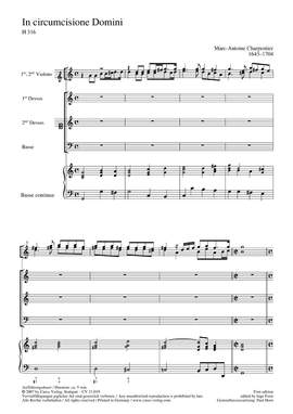 Charpentier: In circumsione Domini (H 316)