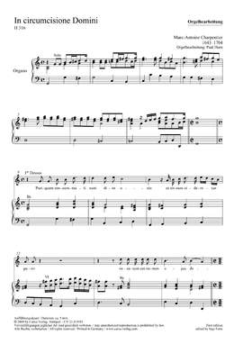 Charpentier: In circumsione Domini (H 316)
