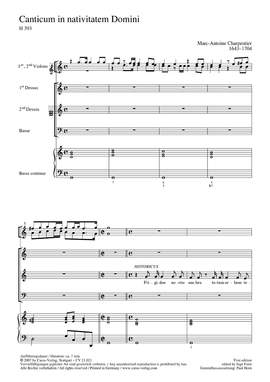 Charpentier: Canticum in nativitatem Domini (H 393)