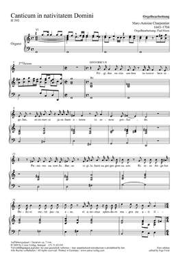Charpentier: Canticum in nativitatem Domini (H 393)