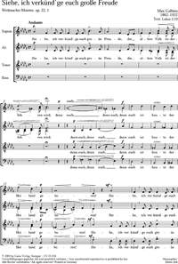 Gulbins: Siehe, ich verkündge euch große Freude (Op.22 no. 1; DesDur)